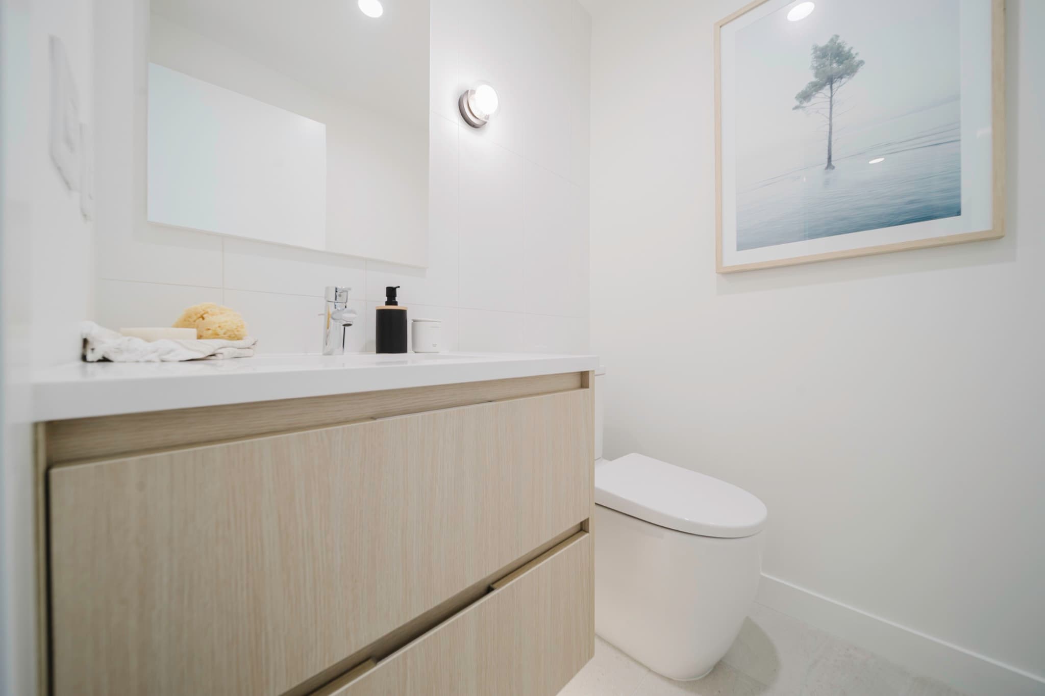 A finished interior in the second Botanica display townhome
