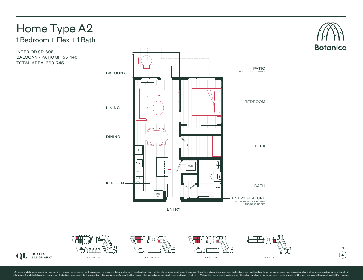 Botanica Plan A2 floorplan drawing